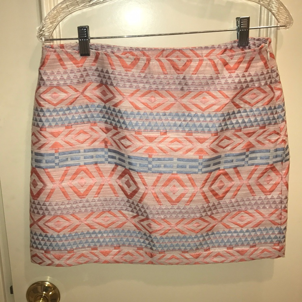 Forever 21 Pastel Aztec Pattern Skirt